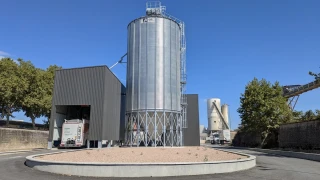 Pellets en vrac : un nouveau silo de 600 t à Villefranche-sur-Saône