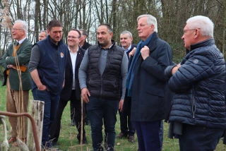 Michel Barnier en campagne pour Les Républicains 