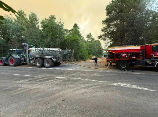 Les agriculteurs sur le front des incendies
